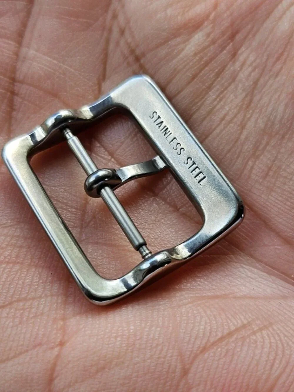 Fossil Strap Buckle Silver Tone Replacement Buckle for Watch Band Size